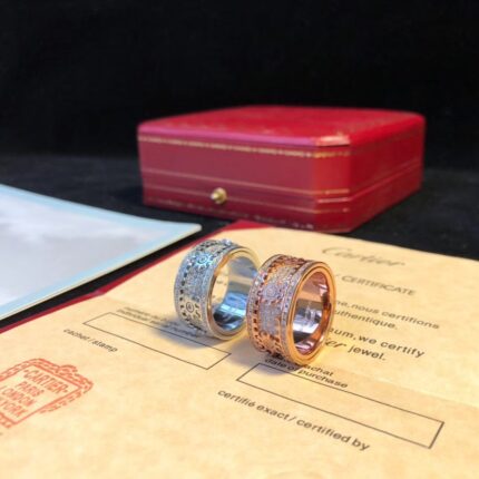 Cartier Pavé Diamond Love Rings