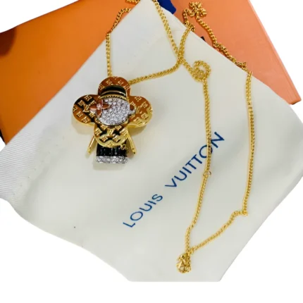LV Flower Mascot Pendant Necklace for Women